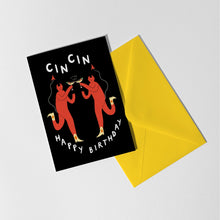 Load image into Gallery viewer, Cin Cin Birthday Card