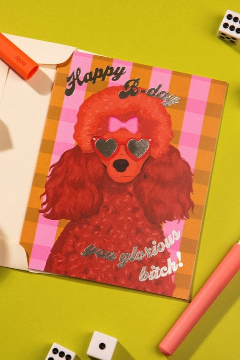 Birthday Poodle Card