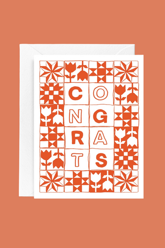 Congrats Quilt Card
