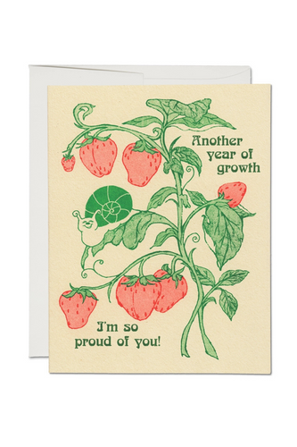 Another Year Of Growth Greeting Card