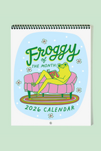 Load image into Gallery viewer, Froggy Of The Month 2026 Calendar