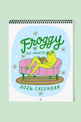 Froggy Of The Month 2026 Calendar