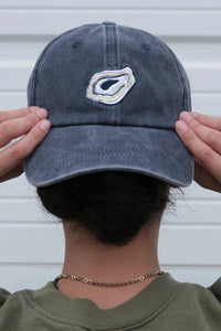 Oyster Embroidered Hat - Washed Navy