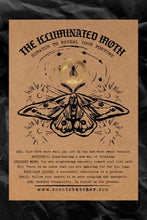 Load image into Gallery viewer, &quot;Illuminated Moth&quot; Scratch Off Fortune Affirmation Card