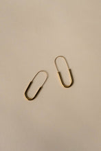 Load image into Gallery viewer, Julia Paper Clip Hoops - Gold