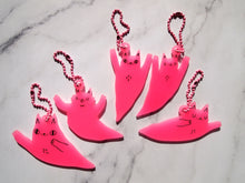 Load image into Gallery viewer, Blind Bag Ghost Cat Mystery Keychain