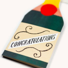Load image into Gallery viewer, Champagne Congratulations Tall Card