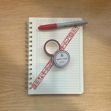 Load image into Gallery viewer, Red Quilt Washi Tape