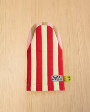 Load image into Gallery viewer, Ladybug Stripe Quilted Oven Mitt