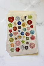 Load image into Gallery viewer, Mixed Media Buttons Small Sticker Sheet