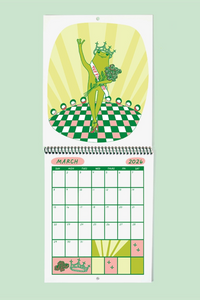 Froggy Of The Month 2026 Calendar
