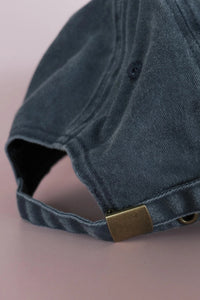 Oyster Embroidered Hat - Washed Navy