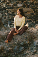 Load image into Gallery viewer, Organic Slant Cardigan - Citron