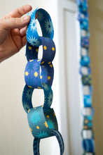 Load image into Gallery viewer, Blue and Yellow Paper Chain Kit