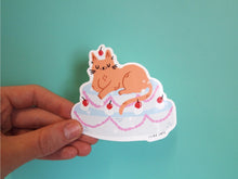 Load image into Gallery viewer, Ginger Cat Cake Sticker