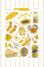 Load image into Gallery viewer, Yellow-Core Trinkets &amp; Tidbits Sticker Sheet