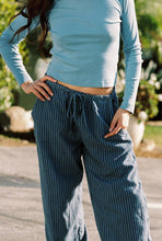 Load image into Gallery viewer, Laundered Stripe Pant - Blue Stripe