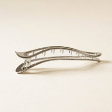 Load image into Gallery viewer, Silver Metal Long Claw Clip