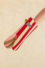 Load image into Gallery viewer, Ladybug Stripe Quilted Oven Mitt