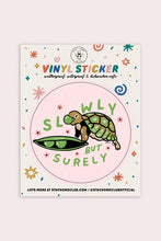 Load image into Gallery viewer, Slowly But Surely (Turtle) Vinyl Sticker