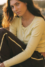 Load image into Gallery viewer, Organic Slant Cardigan - Citron