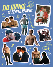 Load image into Gallery viewer, Hunks Of Heated Rivalry Sticker Sheet
