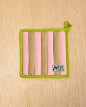 Load image into Gallery viewer, Ladybug Stripe Quilted Pot Holder
