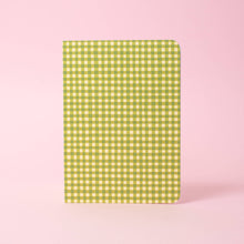 Load image into Gallery viewer, Foldeeo Notebook Folio - Green Gingham