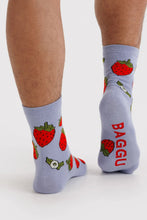 Load image into Gallery viewer, Crew Sock - Strawberry Blossom