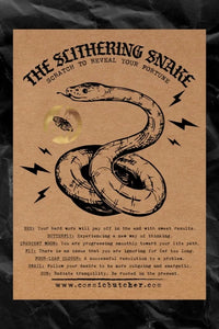 "Slithering Snake" Scratch Off Fortune Affirmation Card