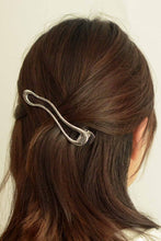 Load image into Gallery viewer, Silver Metal Long Claw Clip
