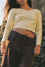 Load image into Gallery viewer, Organic Slant Cardigan - Citron