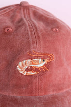 Load image into Gallery viewer, Shrimp Embroidered Hat - Washed Brick