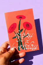 Load image into Gallery viewer, Flowers Birthday Greeting Card