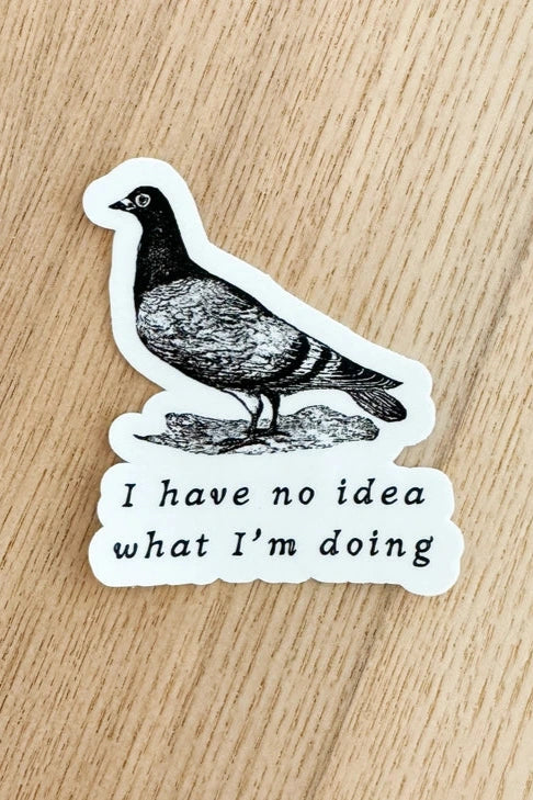 No Idea Pidgeon Sticker