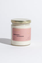 Load image into Gallery viewer, Rose Noir + Woodsmoke Soy Candle