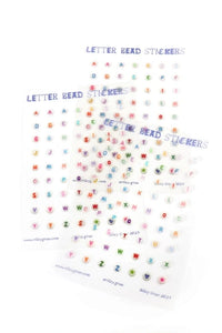 Letter Beads Sticker Sheet
