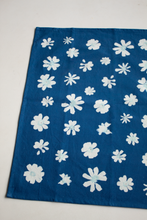 Load image into Gallery viewer, Cyanotype Flower Kitchen Tea Towel