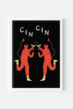 Load image into Gallery viewer, &quot;Cin Cin&quot; Devil Art Print