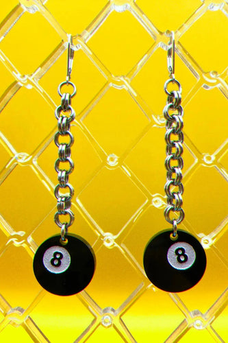 Eight Ball Earrings
