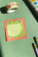 Load image into Gallery viewer, Cute Frog Sticky Notepad
