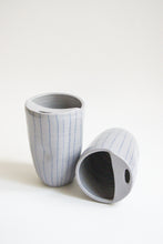 Load image into Gallery viewer, Striped Travel Cup - Blue Lavender