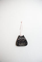 Load image into Gallery viewer, Black Cat Ceramic Holiday Ornament