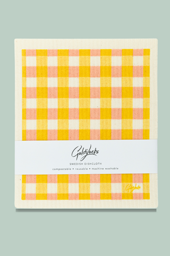 Gingham Swedish Dishcloth