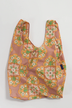 Load image into Gallery viewer, Pink, Orange, Green Medallion Floral Baggu Reusable Bags
