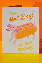 Load image into Gallery viewer, Hot Dog Birthday Card