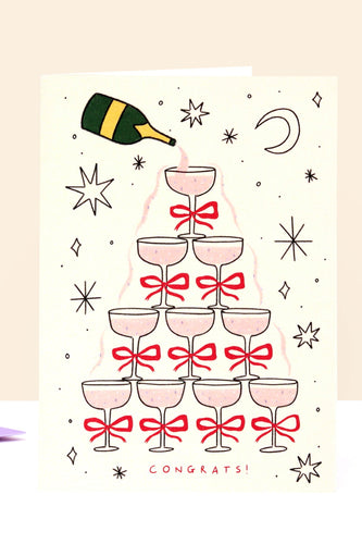 Congrats Champagne Card