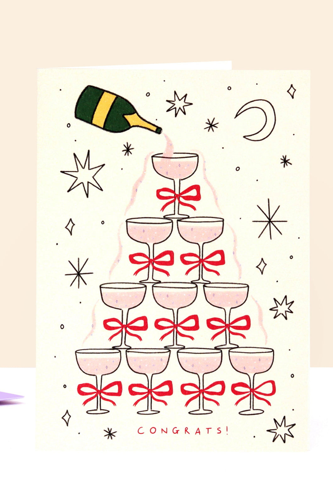 Congrats Champagne Card