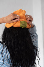 Load image into Gallery viewer, Merge Recycled Cotton Beanie - Carrot