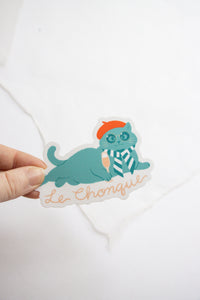 Le Chonque Cat Sticker